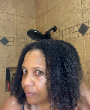 Eva uses HNO products on wash day and shares some natural hair tips!