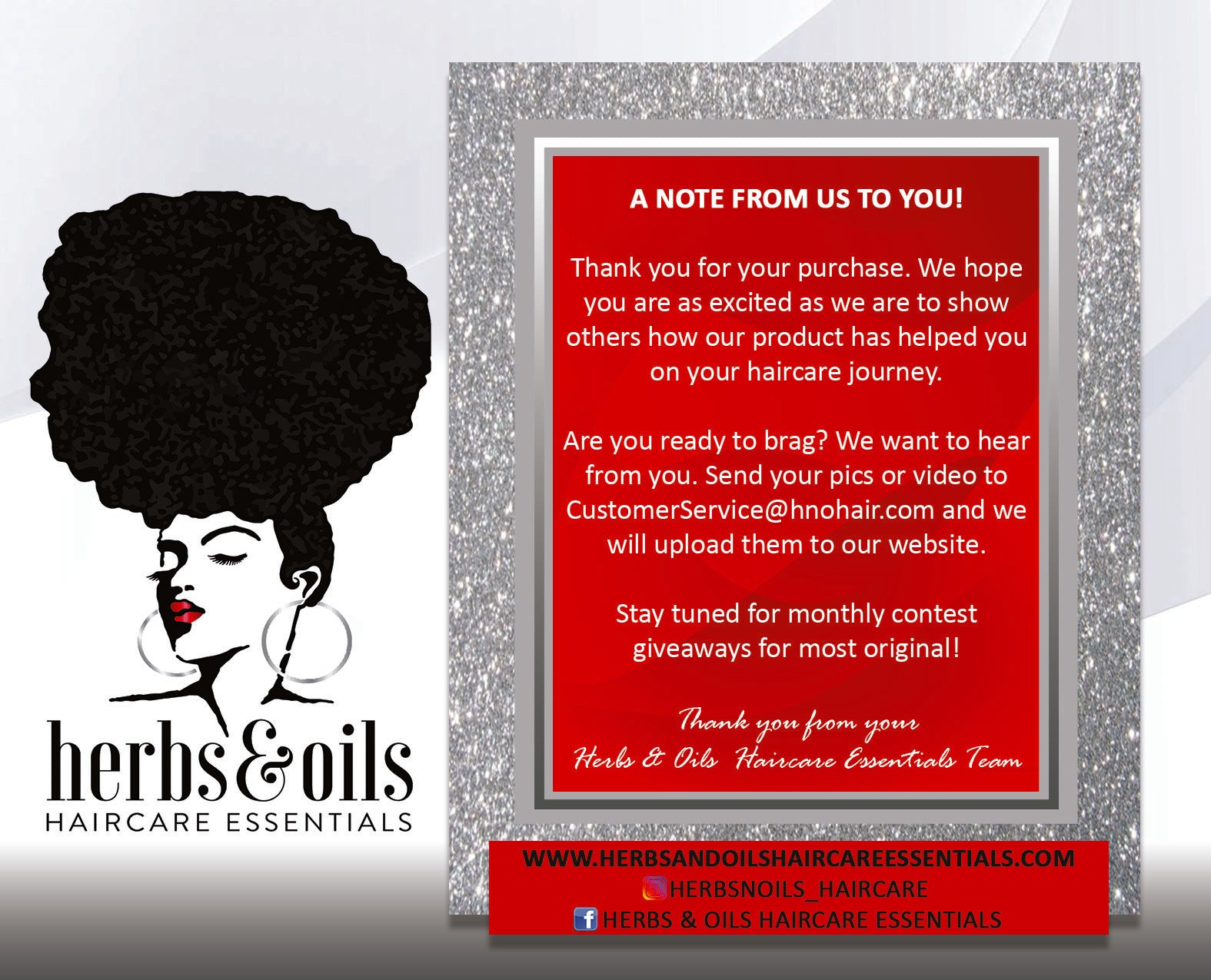 Bragging Rights Card Bragging Rights! - Herbs & Oils Haircare Essentials