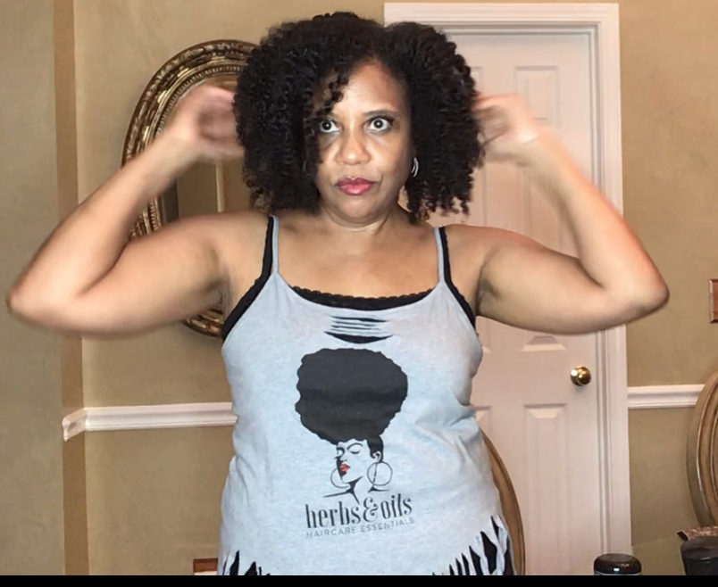 Eva styles her twist-out using HNO Products - Herbs & Oils Haircare ...