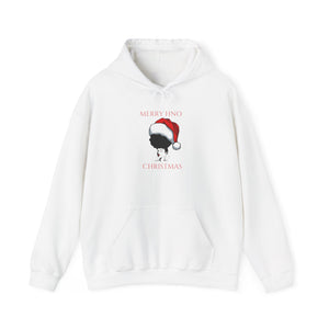 Herbs & Oils Haircare Christmas Hoodie — Merry and Bright Santa Silhouette Sweatshirt