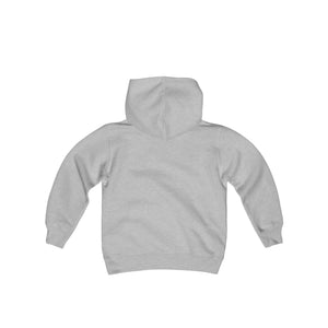 Kids Heavy Blend Curly, Cute, Confident Hooded Sweatshirt red
