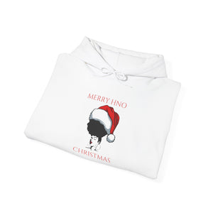 Herbs & Oils Haircare Christmas Hoodie — Merry and Bright Santa Silhouette Sweatshirt