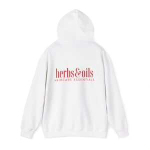 Herbs & Oils Haircare Christmas Hoodie — Merry and Bright Santa Silhouette Sweatshirt