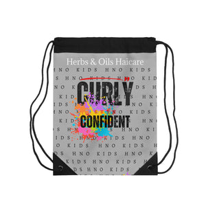 Copy of Curly, Cute, Confident Drawstring Bag