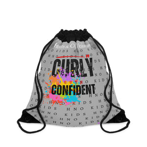 Copy of Curly, Cute, Confident Drawstring Bag