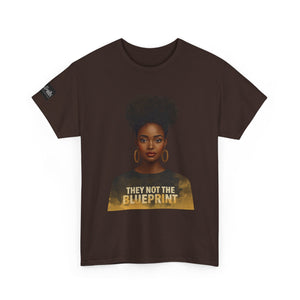 They Not The Blueprint T‑Shirt — Empowering Black Woman Portrait Tee